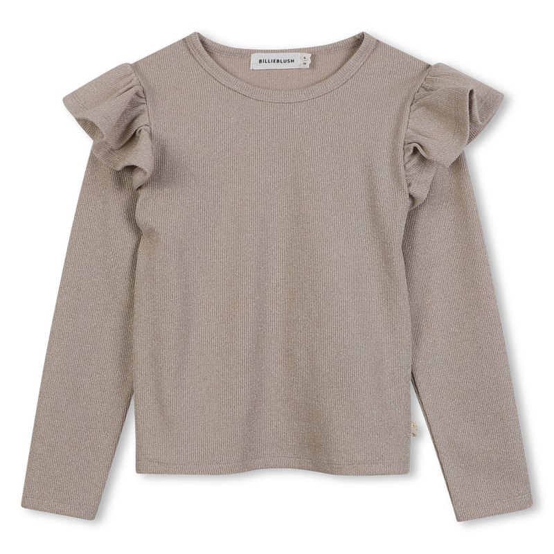 Billie Blush Girl's Gold Long Sleeved Top