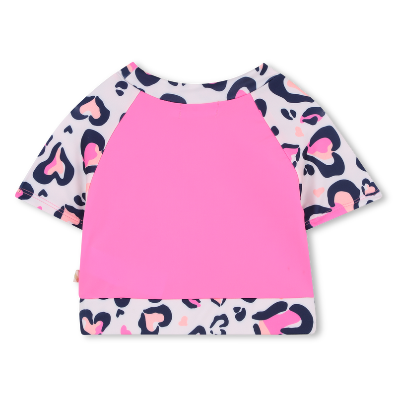 Billie Blush Girl's Pink Leopard Print T-Shirt Bralette
