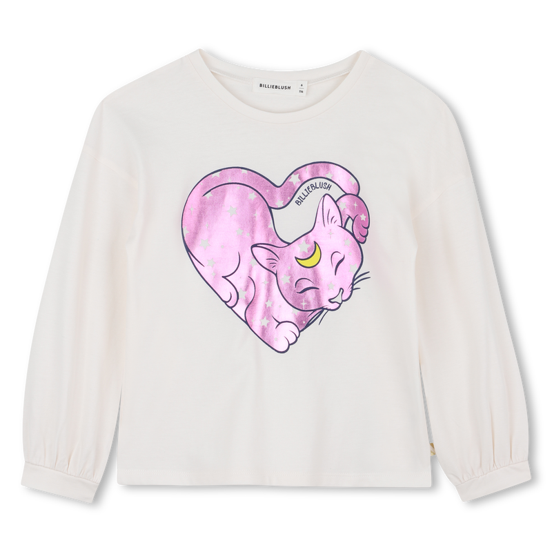 Billie Blush Girl's Ivory Long Sleeved T-Shirt
