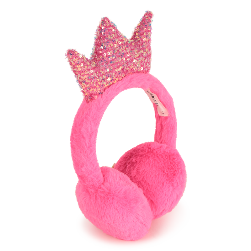 Billie Blush Girl's Pink Fluffy Fleece Earmuffs