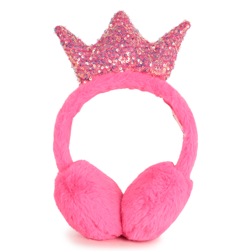 Billie Blush Girl's Pink Fluffy Fleece Earmuffs
