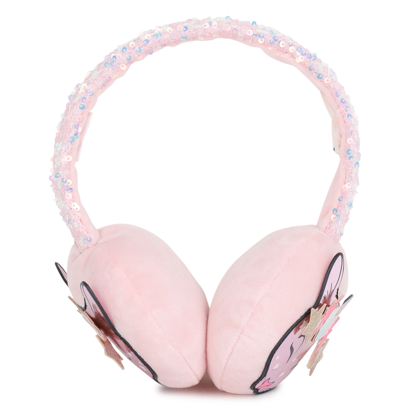 Billie Blush Girl's Peach Velvet Earmuffs