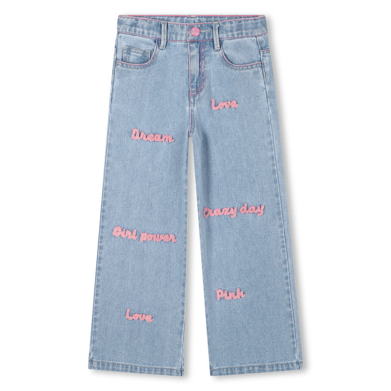 Billie Blush Girl's Embroidered Denim Jeans