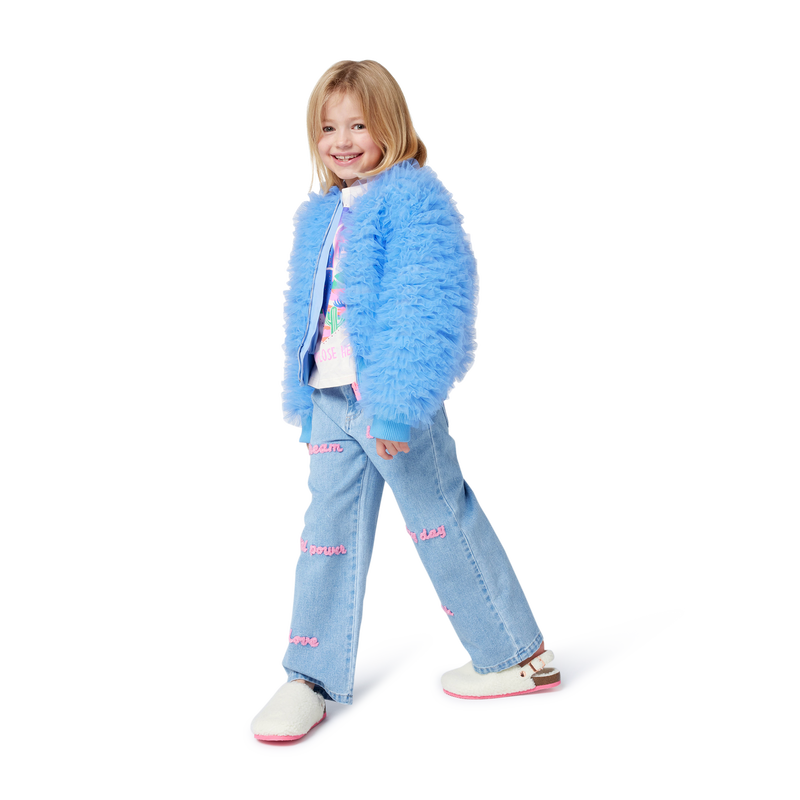 Billie Blush Girl's Embroidered Denim Jeans