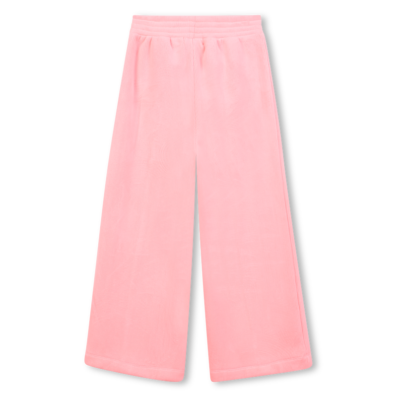 Billie Blush Girl's Peach Neon Velvet Joggers