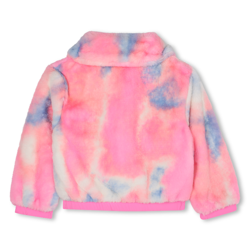 Billie Blush Girl's Pink Fluffy Fleece Coat