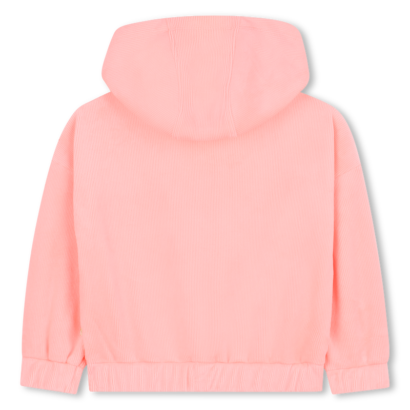 Billie Blush Girl's Peach Hooded Cardigan