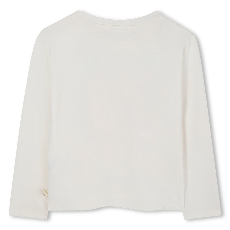 Billie Blush Girl's Ivory Unicorn Long Sleeve T-Shirt