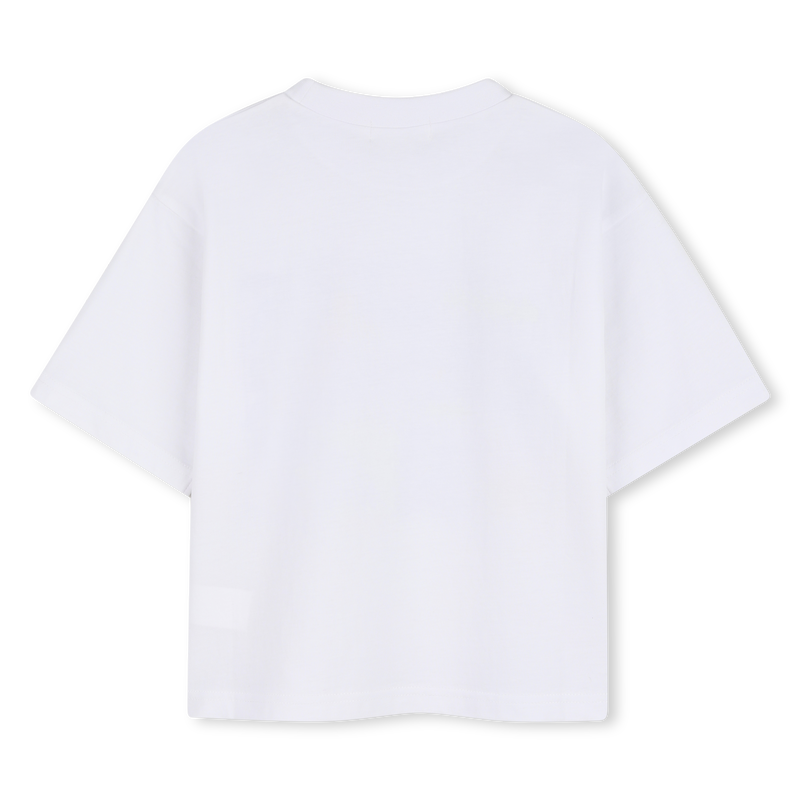 Billie Blush Boy's White Graphic Short Sleeved T-Shirt