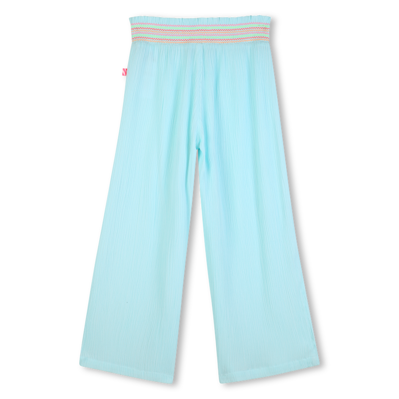 Billie Blush Girl's Turquoise Wide-Leg Trousers