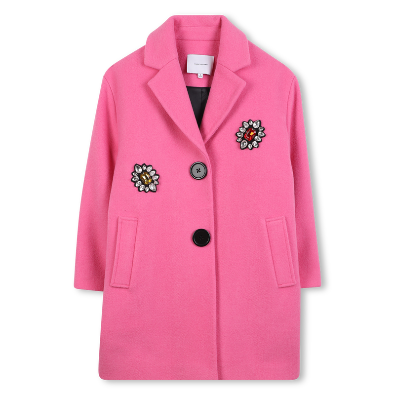 Marc Jacobs Girl's Pink Pea Coat