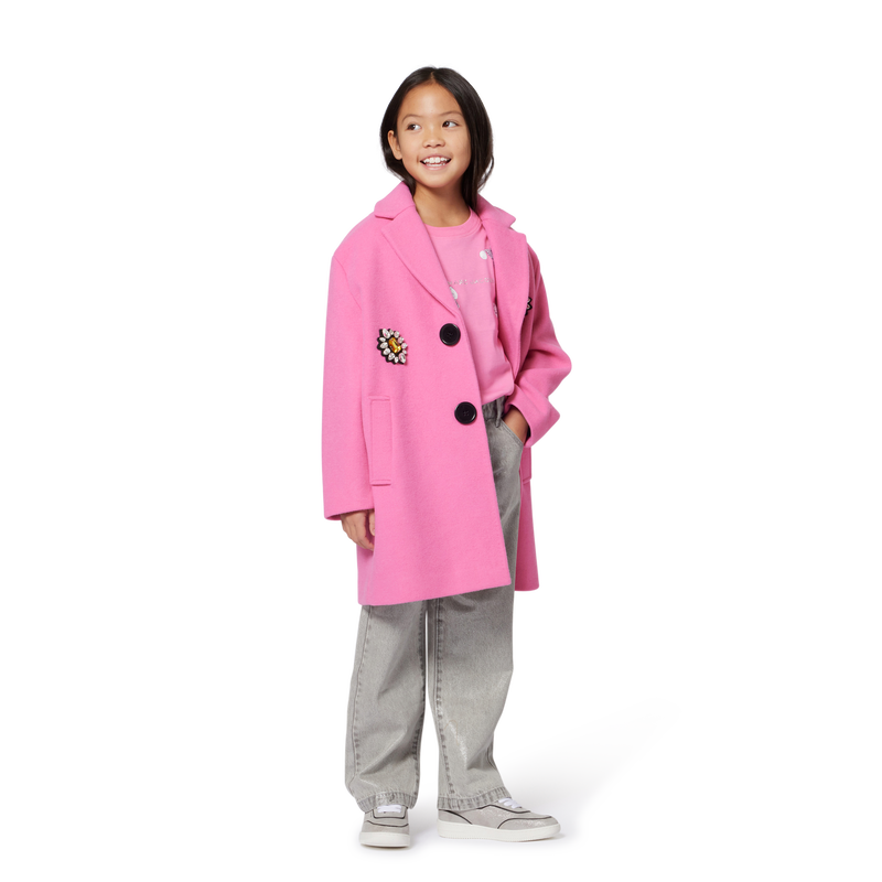 Marc Jacobs Girl's Pink Pea Coat