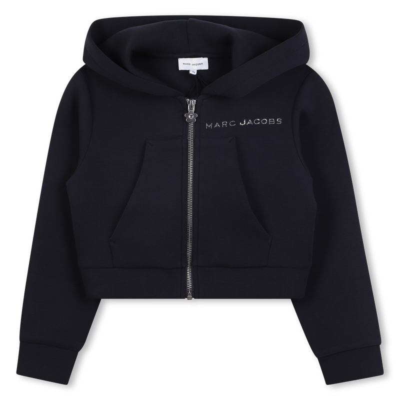 Marc Jacobs Girl's Navy Hooded Cardigan