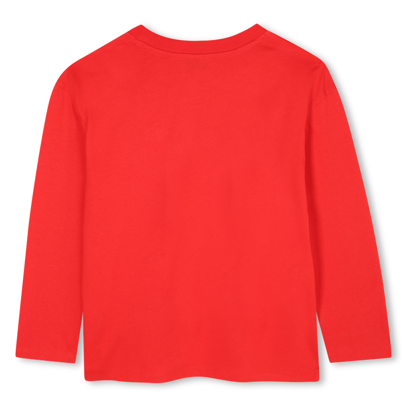 Marc Jacobs Girl's Red Long Sleeve Logo T-Shirt