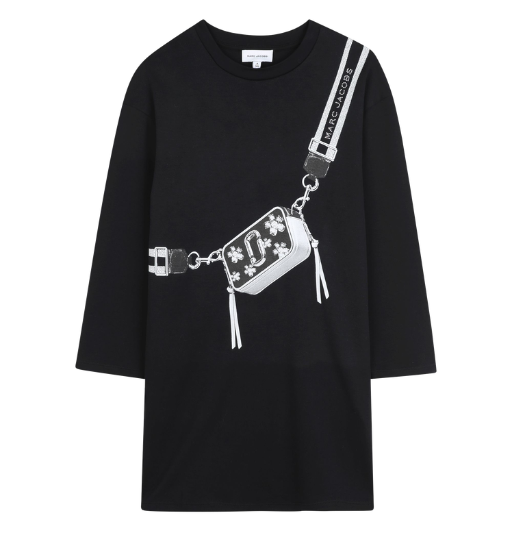 Marc Jacobs Girl's Black Cotton Bag Design Dress