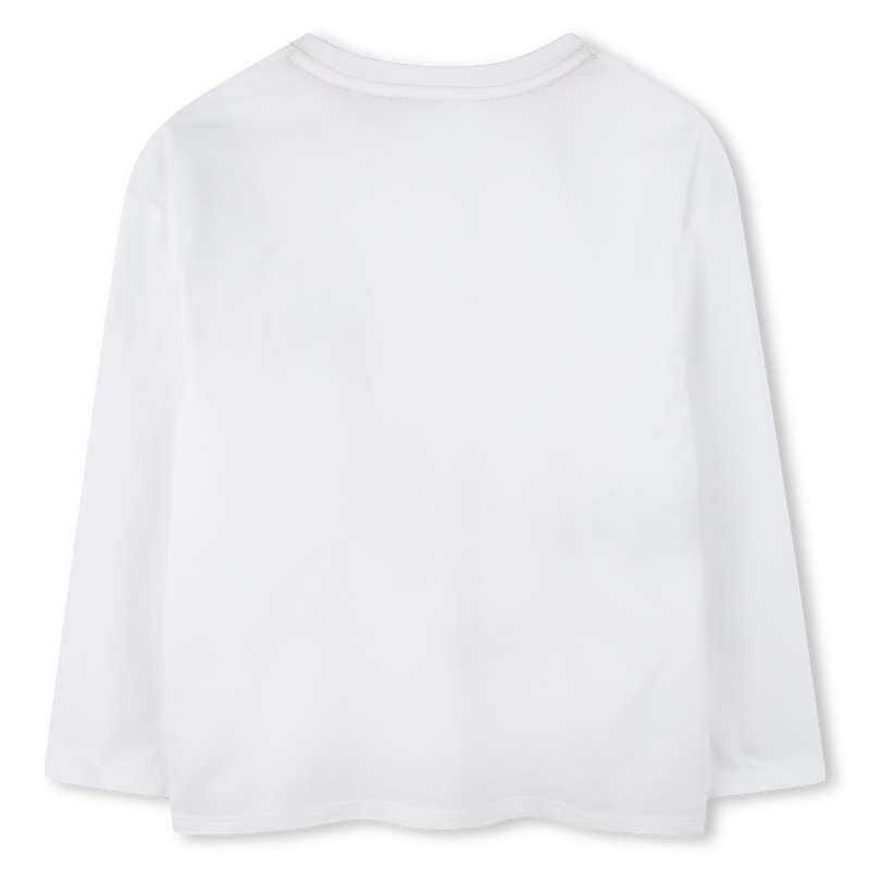 Marc Jacobs Girl's White Long Sleeve Bag Design T-Shirt