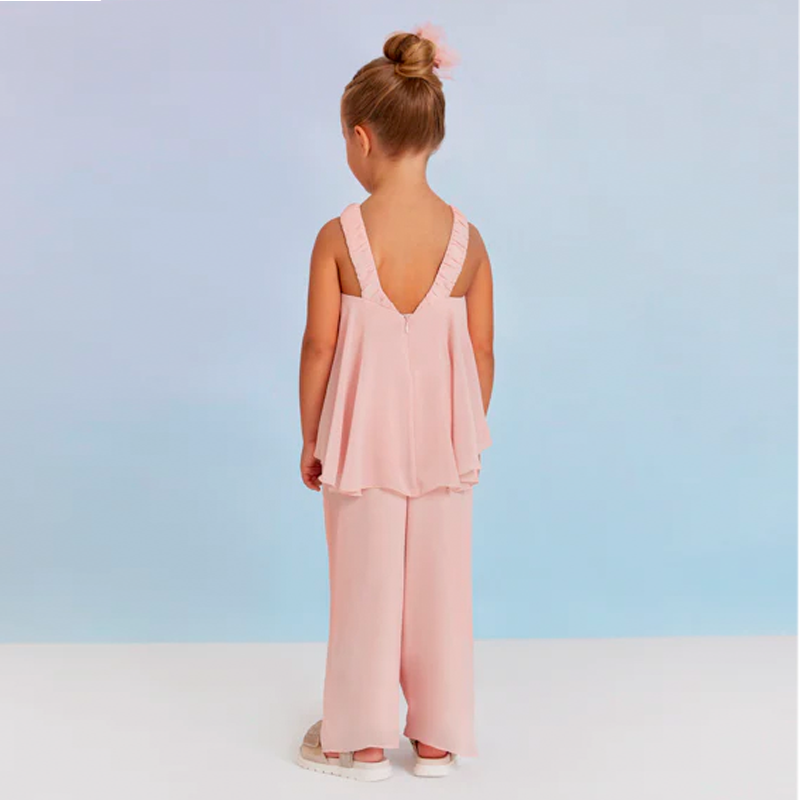 Abel&Lula Girl's Rose Jumpsuit