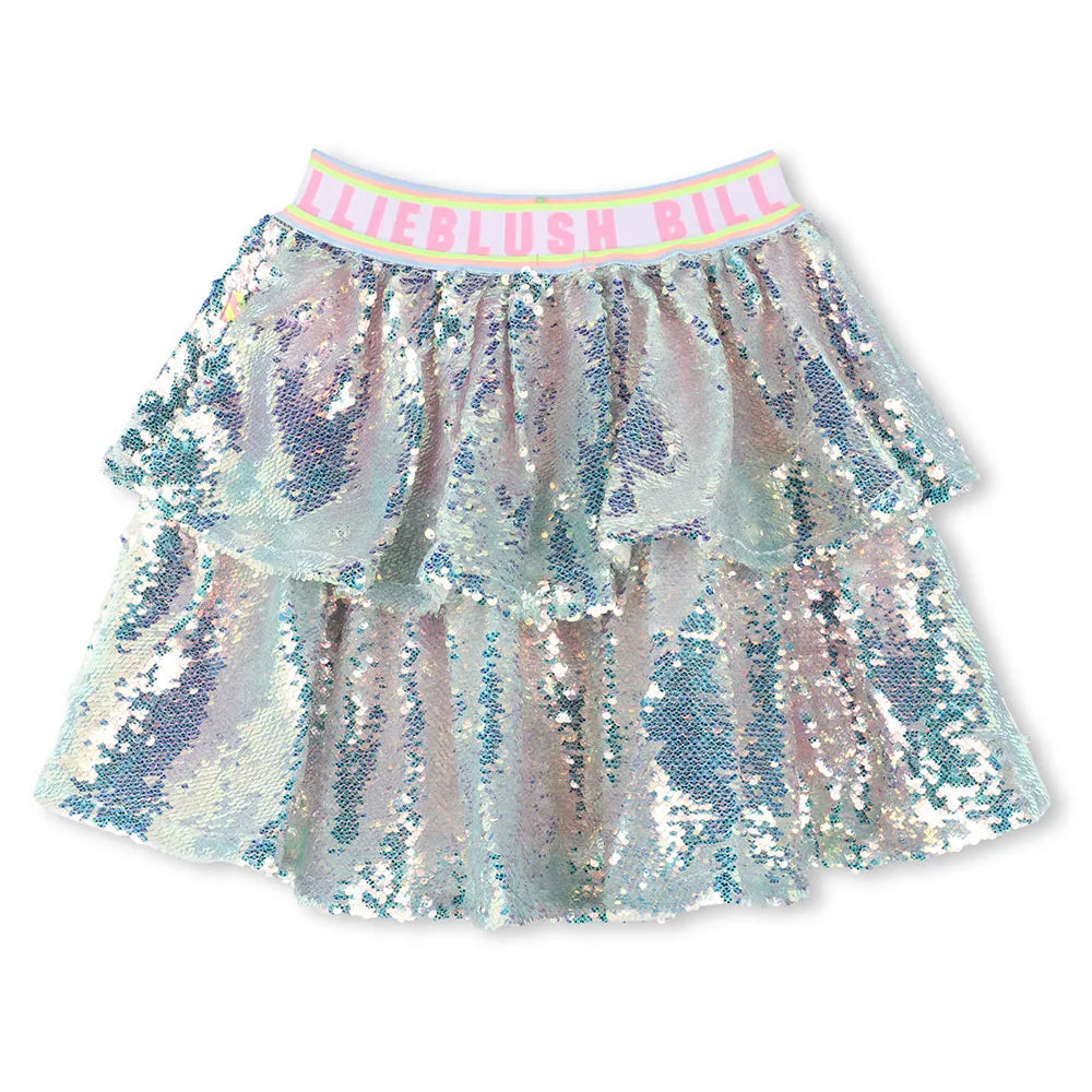 Billie Blush Girl's Multi Sequin Beach Skirt