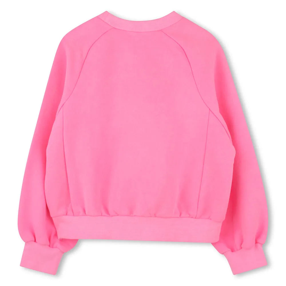 Billie Blush Girl's Pink Graphic Sweatshirt