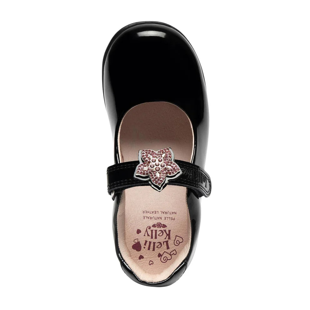 Lelli Kelly Girl's Black Patent Daisy F School Shoes