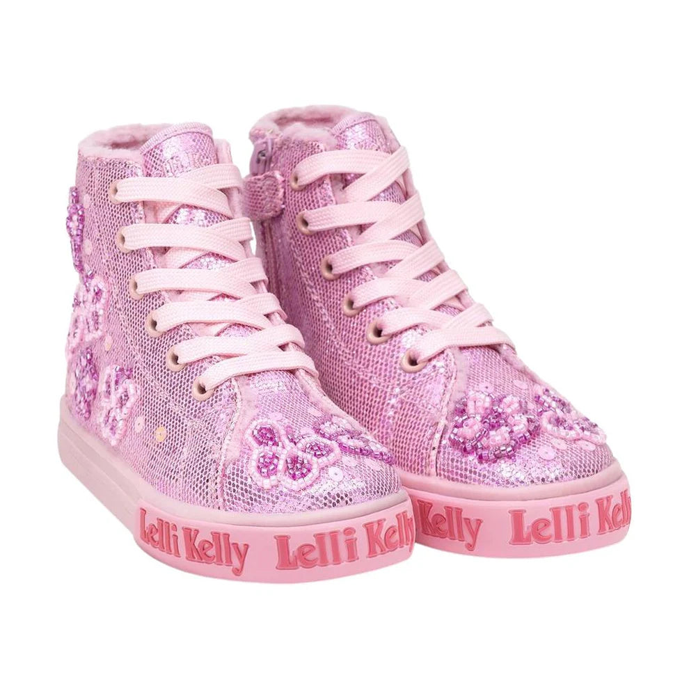 Lelli Kelly Girl's Pink Glitter Taylor Boots