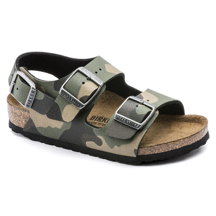 Birkenstock Boy's Milano Camo Sandals