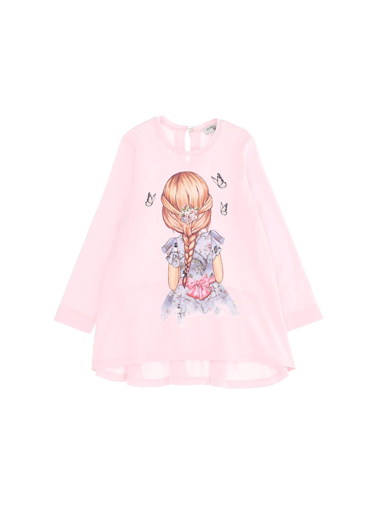 Monnalisa Girl's Pink Jersey T-Shirt