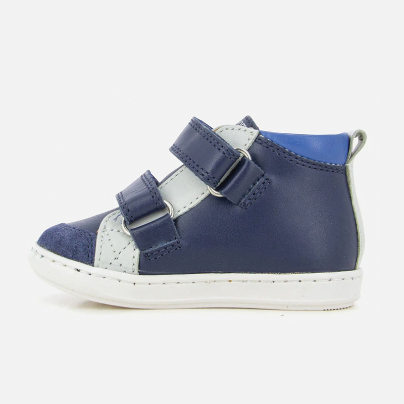 Pom D Api Baby Boy's Navy & Cobalt Bouba New Scratch Trainers