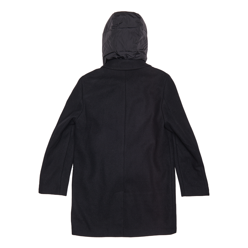 Antony Morato Boy's Black Hooded Long Lined Coat