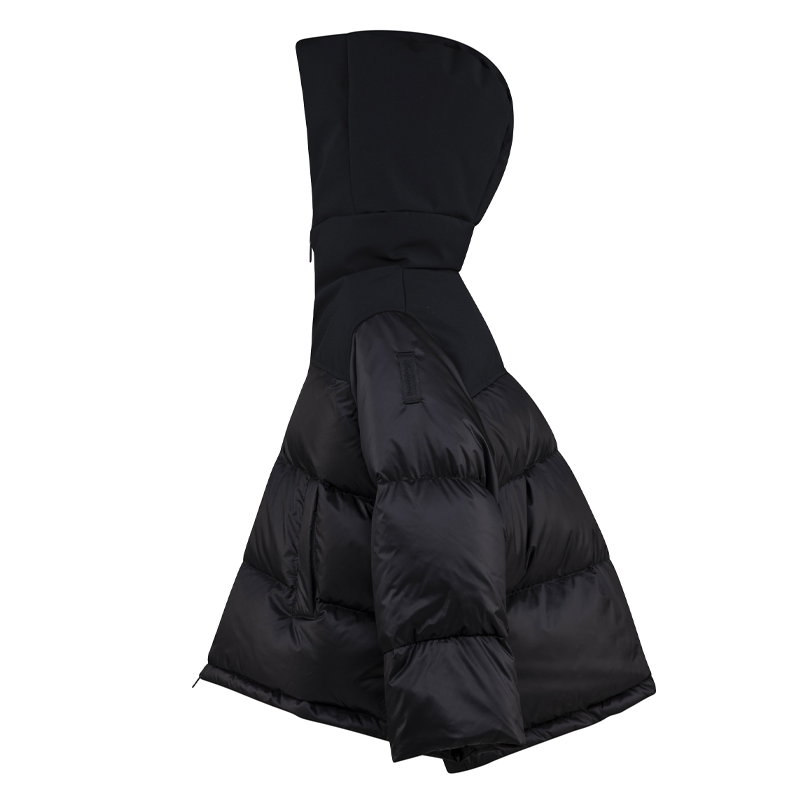 Bomboogie Girl's Black Bimaterial Cape