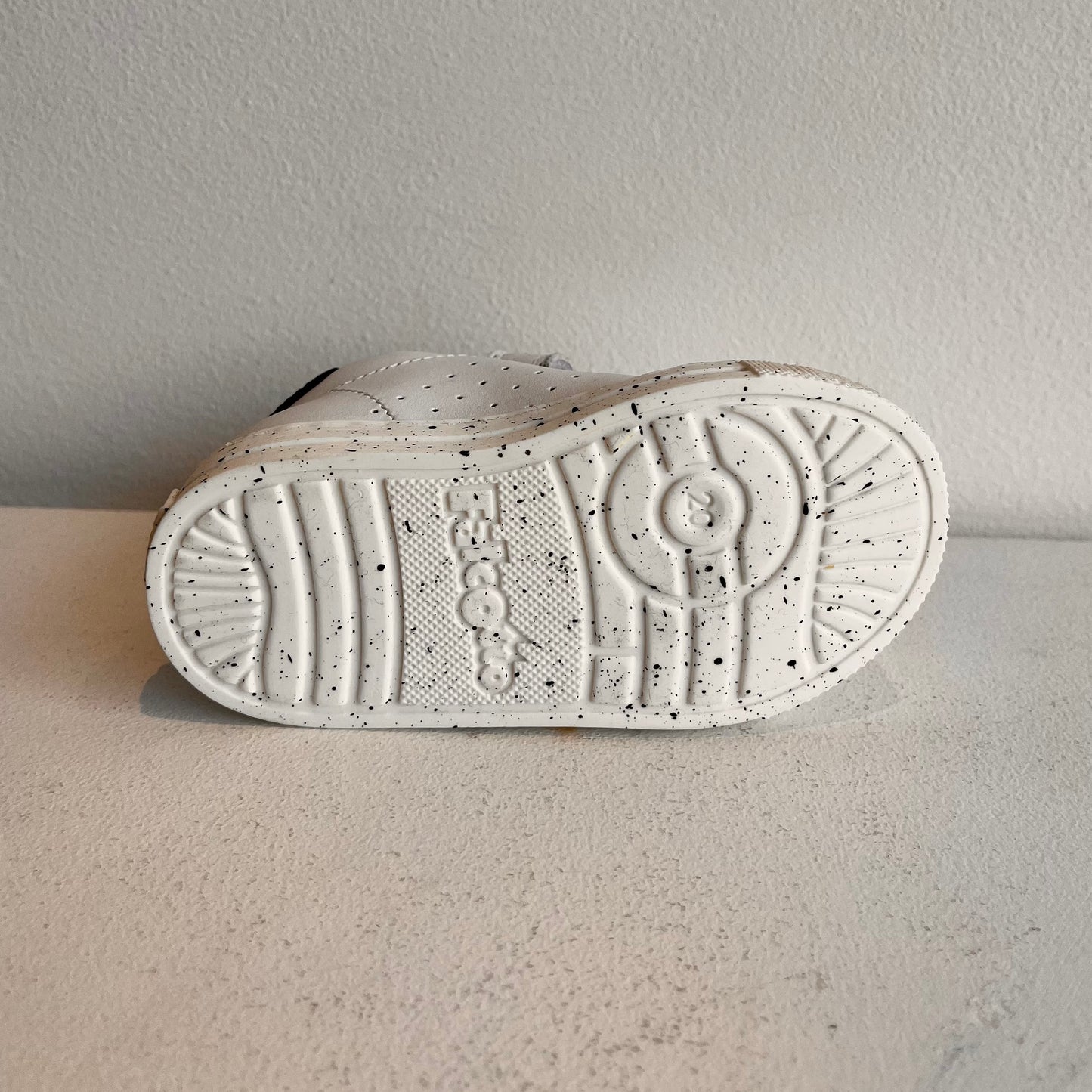 Falcotto Boy's White, Black & Yellow 'Salazar VL' Trainers