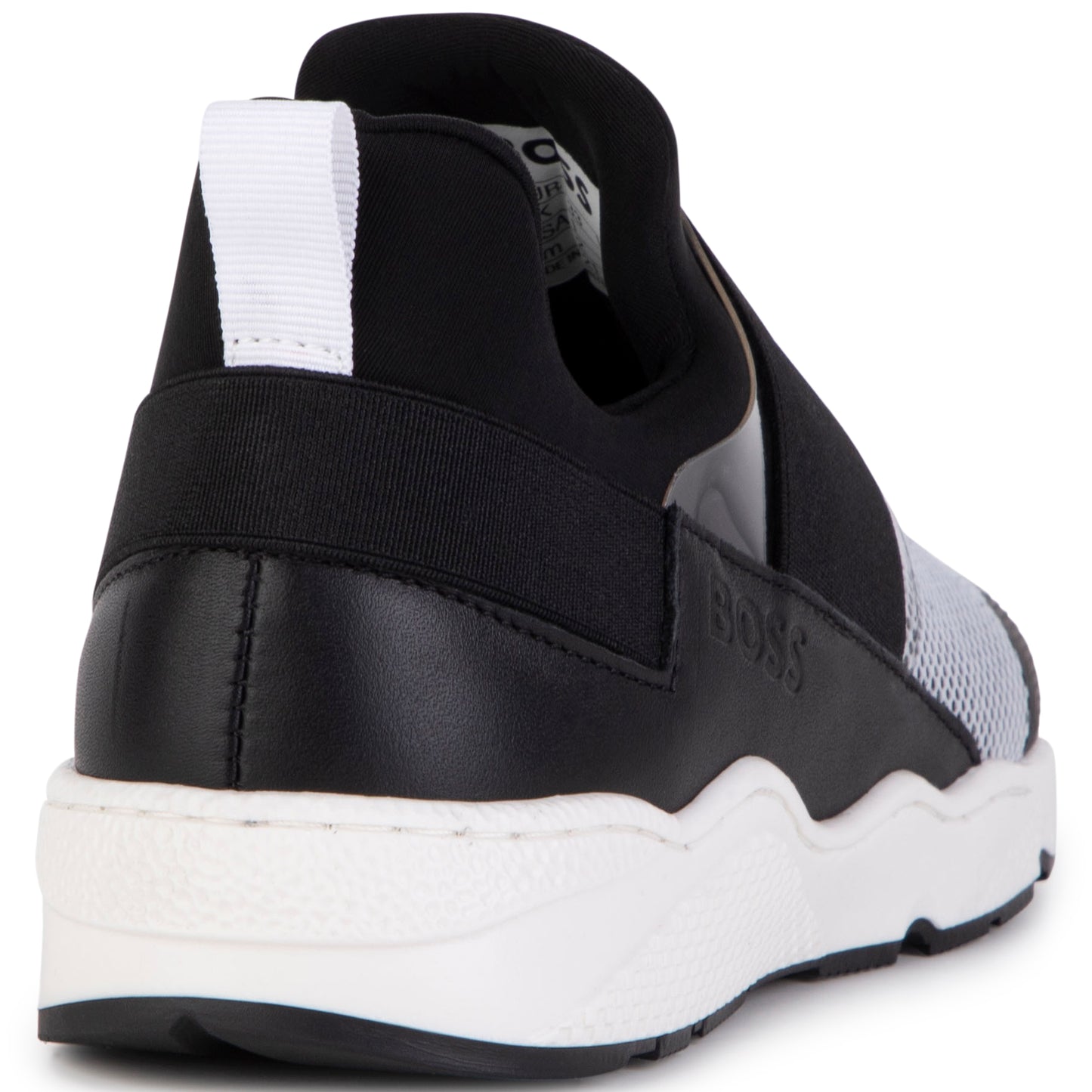 Hugo Boss Boy's Black Elasticated Trainers