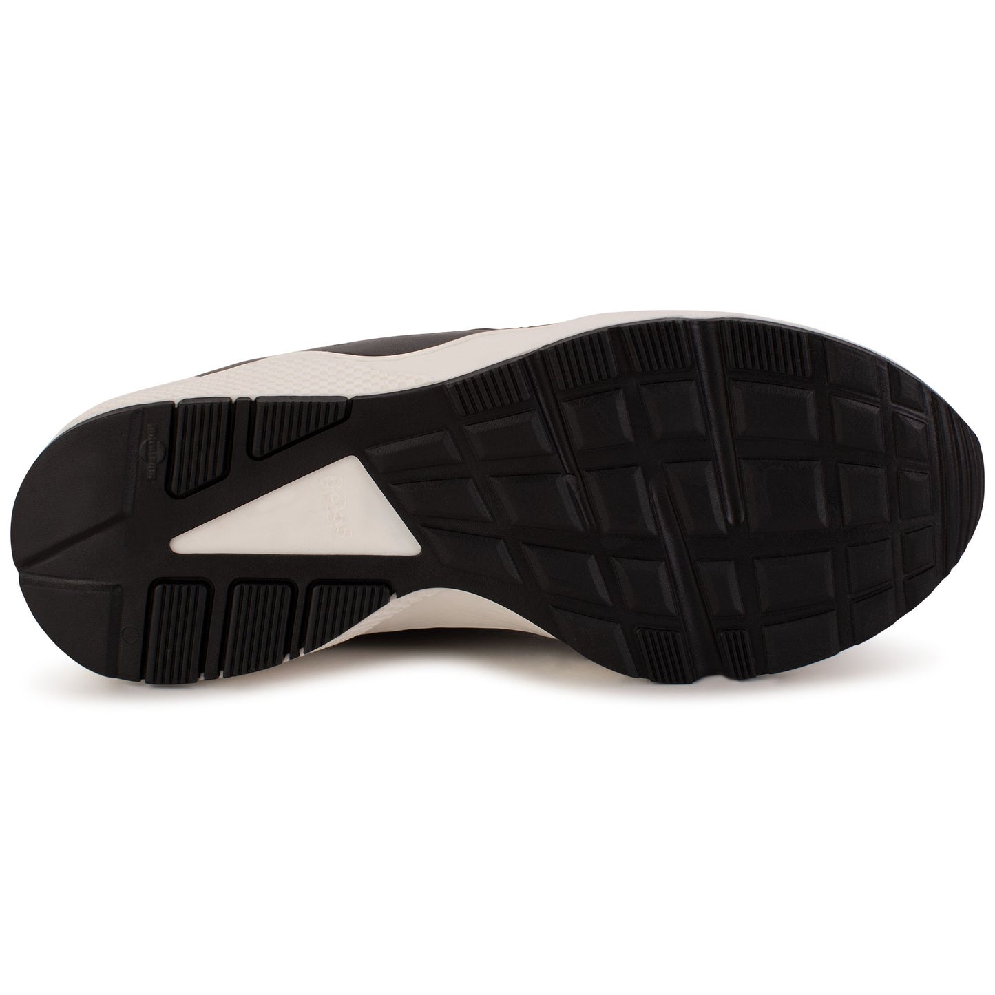 Hugo Boss Boy's Black elasticated Logo Trainers
