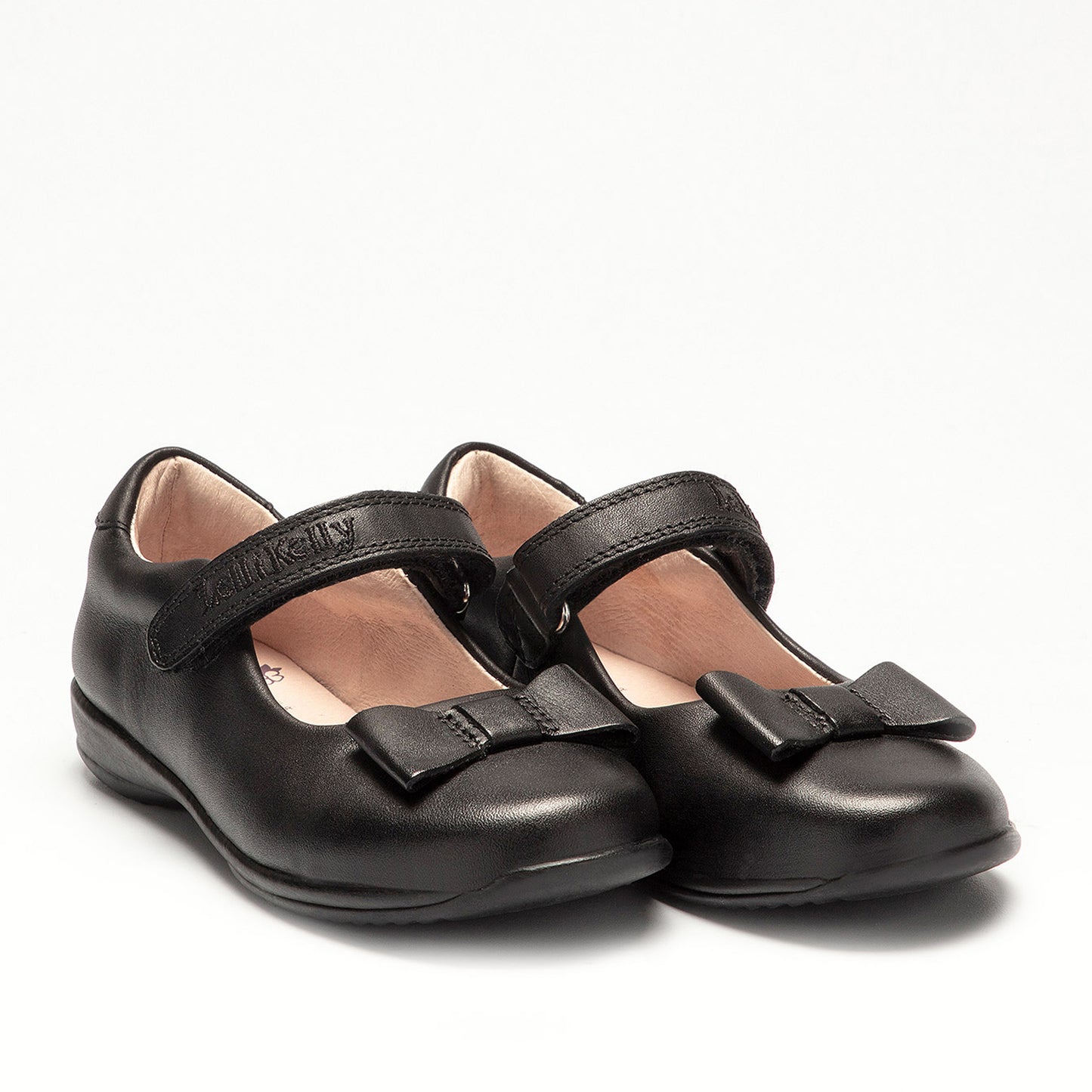 Lelli Kelly Black Leather Perrie School Dolly Shoes