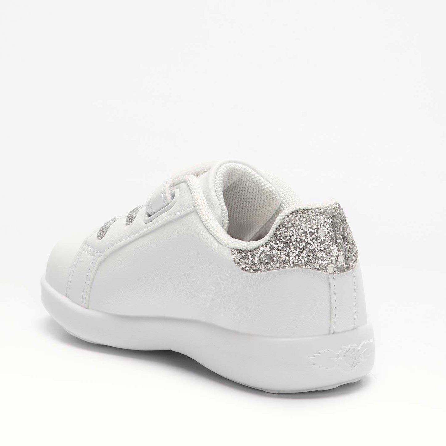 Lelli Kelly Girl's White & Silver Glitter Anita Trainers
