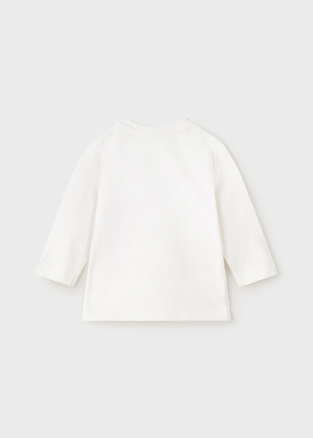 Mayoral Baby Boy's Cream 'Car' Print T-Shirt