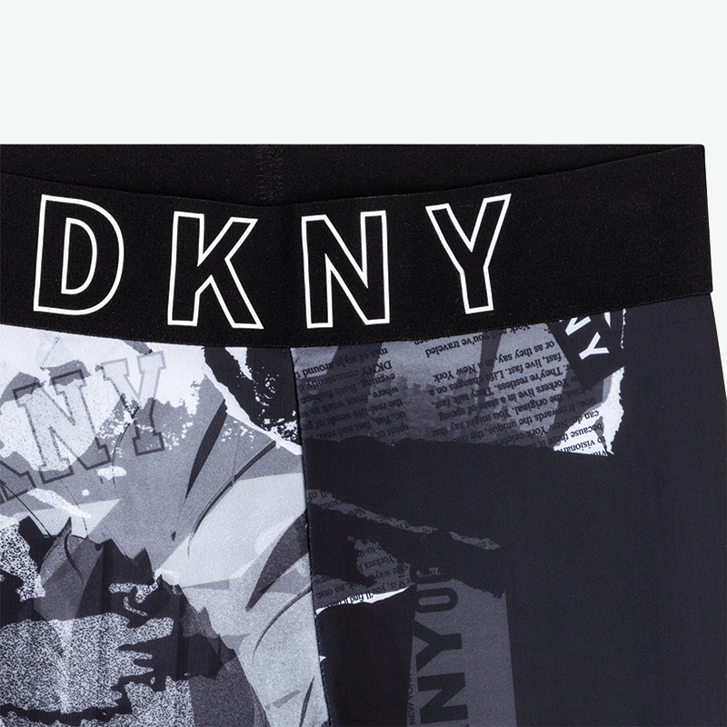 DKNY Pattern Knitted Fabric Leggings