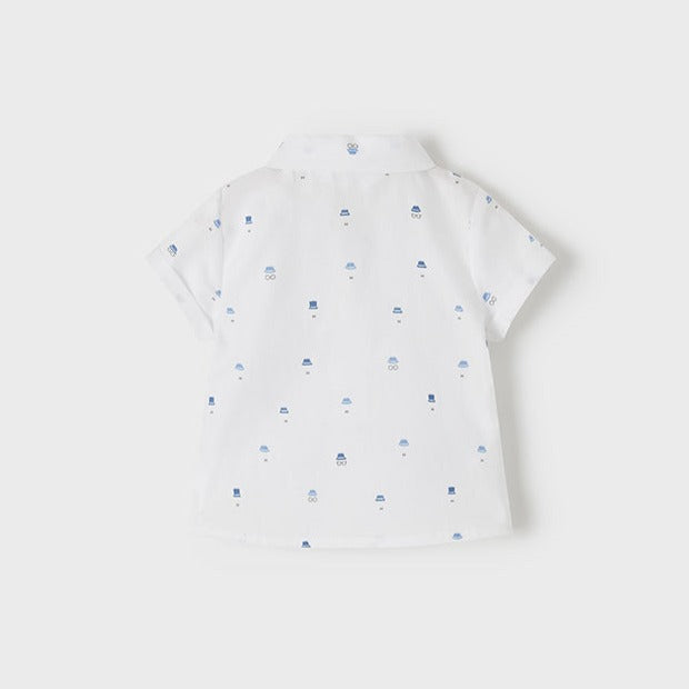 Mayoral Baby Boy's White Patterned Shirt
