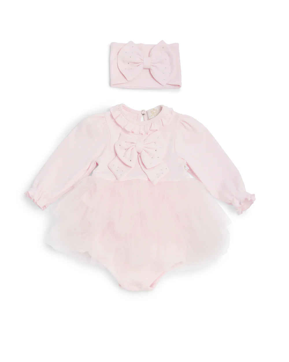 Caramelo Baby Girl's Pink Tulle Bodysuit