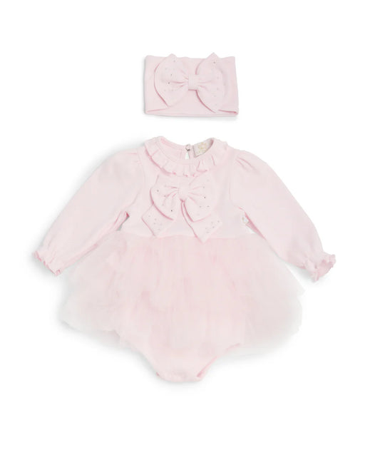 Caramelo Baby Girl's Pink Tulle Bodysuit