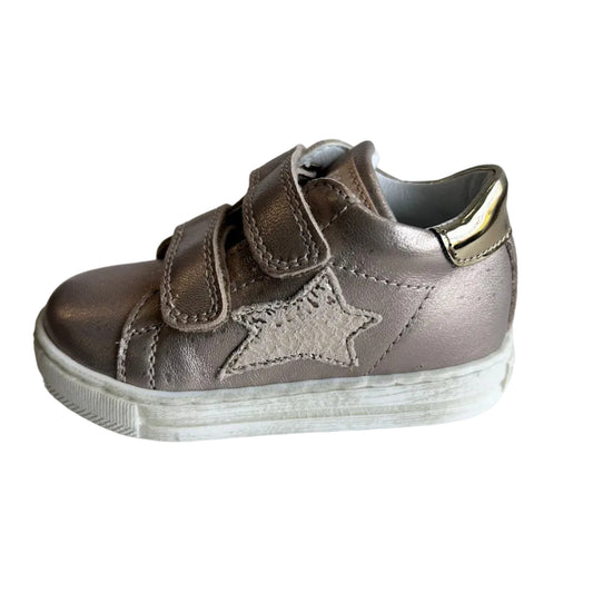 Falcotto Girl's Rose, Milk & Leopard Sasha VL Trainers