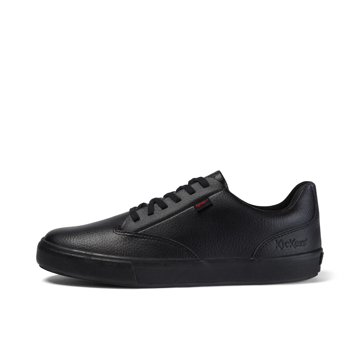 Kickers Unisex Tovnie Tumble Black Leather School Shoes