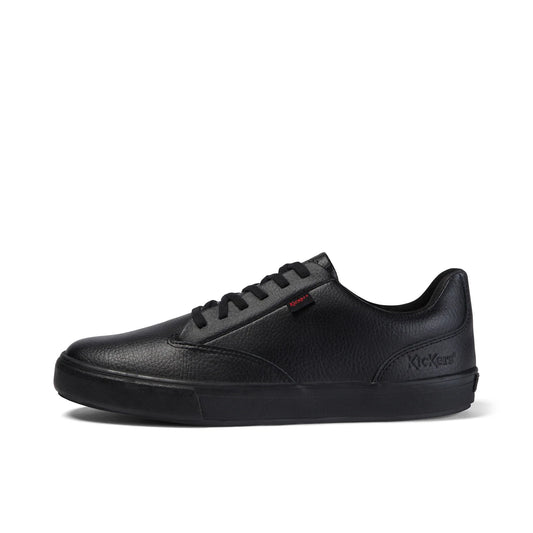 Kickers Unisex Tovnie Tumble Black Leather School Shoes
