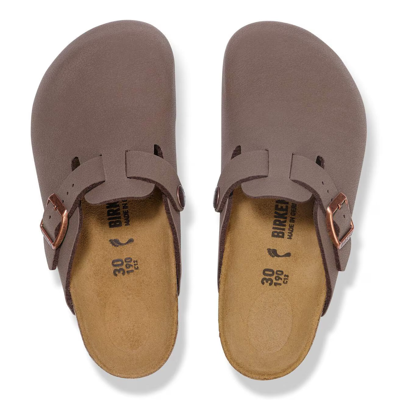 Birkenstock Kid's Mocha Birko-Flor Nubuck Shoes