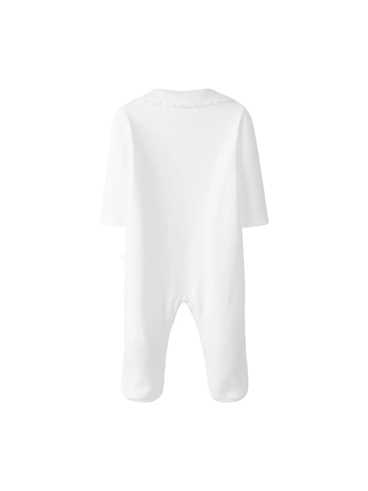 Laranjinha Baby's White Lace Collar Babygrow