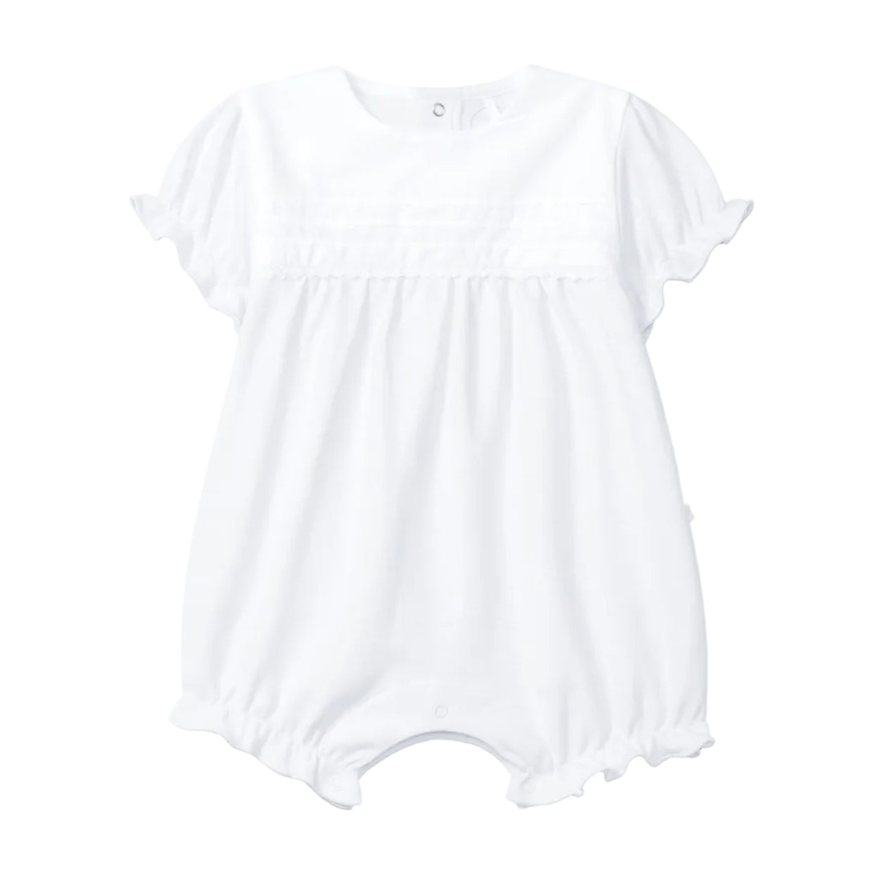 Laranjinha Baby Girl's White Pleated Shortie