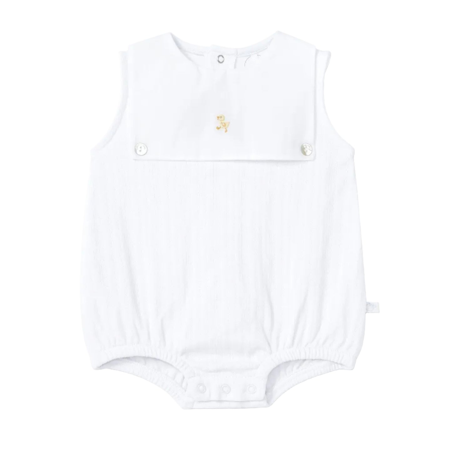 Laranjinha Baby's White Organic Cotton Shortie