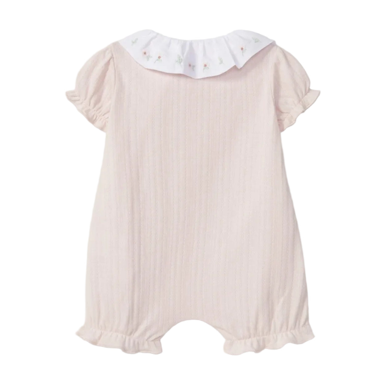 Laranjinha Baby Girl's Pink Collared Shortie