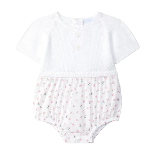 Laranjinha Bbay Girl's Pink Printed Fabric Shortie