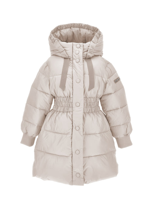 Monnalisa Girl's Beige Puffer Winter Coat